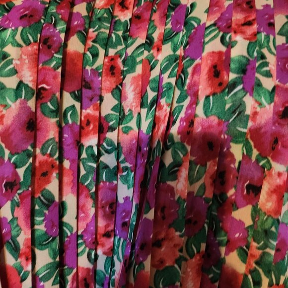 Endless Rose Womens Floral Pleated Bubbled Top Long Sleeve - Picture 7 of 8